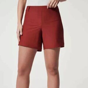 NEW Spanx Sunshine Shorts Dark Cherry Red